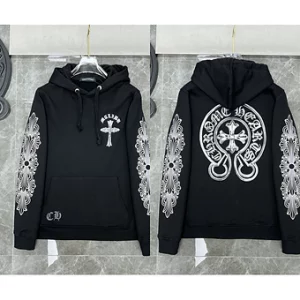 Chrome Hearts Hoodie Big Cross Front