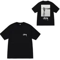 Stussy Tee Beach Black and White