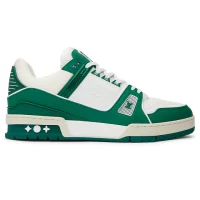 LV Trainer White Green Sneaker