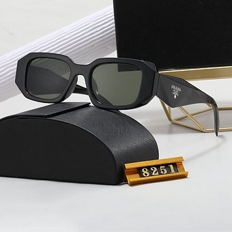 Prada Sunglasses Black Dark Green