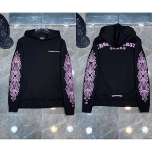 Chrome Hearts Hoodie Black Pink