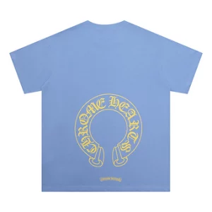 Chrome Hearts Tee Sky Blue Yellow