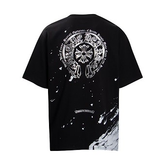 Chrome Hearts Tee White and Black Splatter