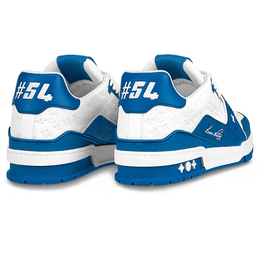 3b731d_85d6652e452546dcbc790ff49992317b~mv2 LV Trainer '54' White Blue Sneaker