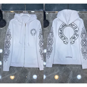 Chrome Hearts Zipper Black and White Sleeve
