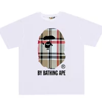Bape Tshirt Burberry Brown