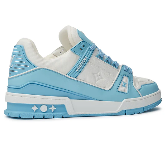 LV Monogram White Sky Blue Sneaker