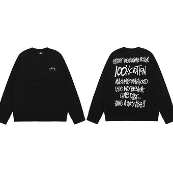 Stussy Knit Font Back
