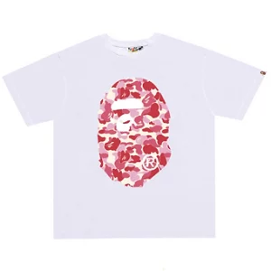 Bape Tshirt Camo Pink