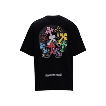 Chrome Hearts Tee White and Black Cross Colours