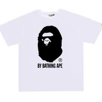 Bape Tshirt Classic Black White Big Logo