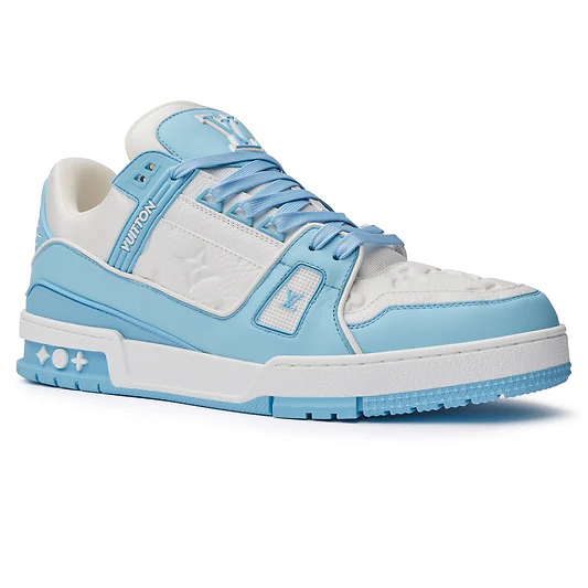 LV Monogram White Sky Blue Sneaker