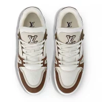 LV Trainer Calf Leather Moka Sneaker