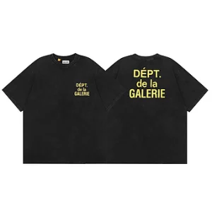 Gallery Dept. T-Shirt Black Yellow De la