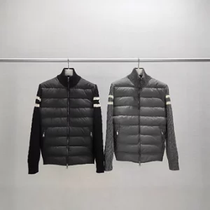 Moncler Puffy Zip Vest black Grey