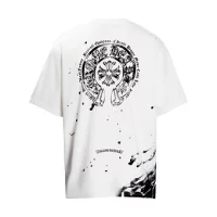 Chrome Hearts Tee White and Black Splatter