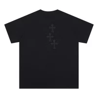 Chrome Hearts Tee Grey and Black 3 Crosses