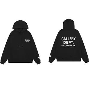 Gallery Dept. Hoodie Hollywood Black White