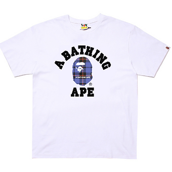 Bape Tshirt Burberry Blue Small