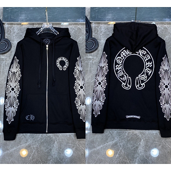Chrome Hearts Zipper Black and White Sleeve