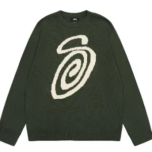 Stussy Knit Olive Big S