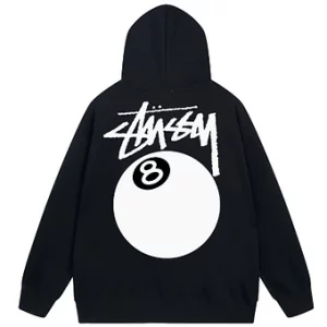 Stussy Hoodie 8 Ball Black