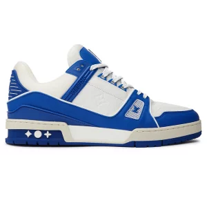 LV Trainer White Blue Sneaker