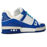 LV Trainer White Blue Sneaker