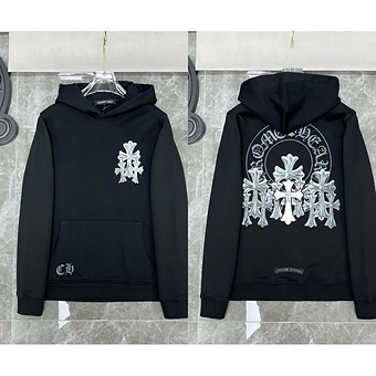 Chrome Hearts Hoodies Logo Around Crosses