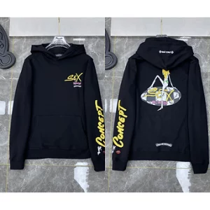 Chrome Hearts Hoodie Sex Black Yellow