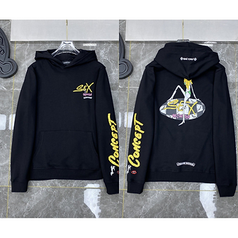 Chrome Hearts Hoodie Sex Black Yellow
