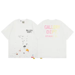 Gallery Dept. T-Shirt White Pink Yellow