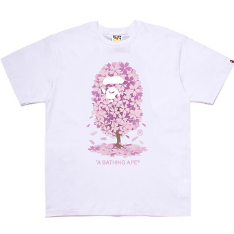 Bape Tshirt Tree Pink