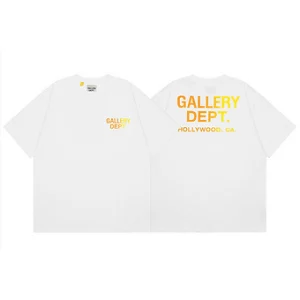 Gallery Dept. T-Shirt White Orange Yellow