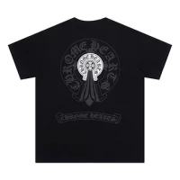 Chrome Hearts Tee White and Black Round