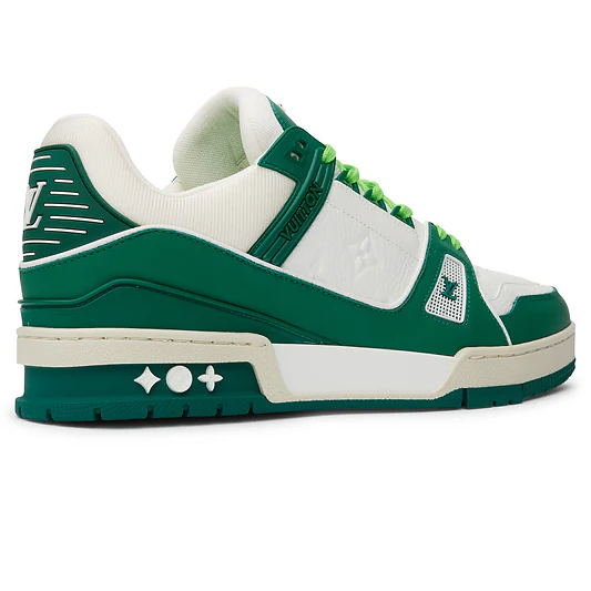 LV Trainer White Green Sneaker