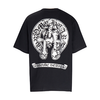 Chrome Hearts Tee White and Black Chrome Logo