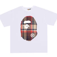 Bape Tshirt Burberry Brown Red