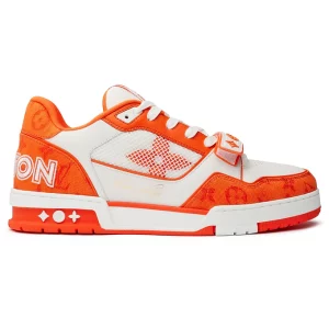 LV Monogram Orange Denim Sneaker