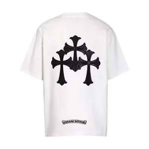Chrome Hearts Tee White Black Crosses