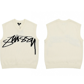 Stussy Knit Vest Beige