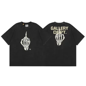 Gallery Dept. T-Shirt Black Middle Finger