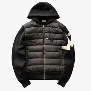 Moncler Zip Weste black