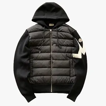 Moncler Zip Weste black