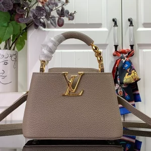 LV Go-14 Twist MM M25046 Beige Brown