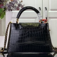 LV Handbag Black Leather