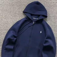RL classic label zip hoodies