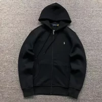 RL classic label zip hoodies