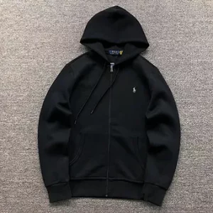 RL classic label zip hoodies