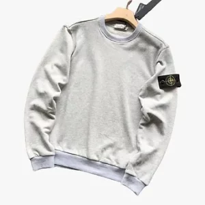 Stone Island gray zipshirt